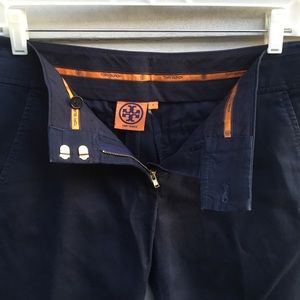 Women’s Tory Burch navy blue casual chino pants 2